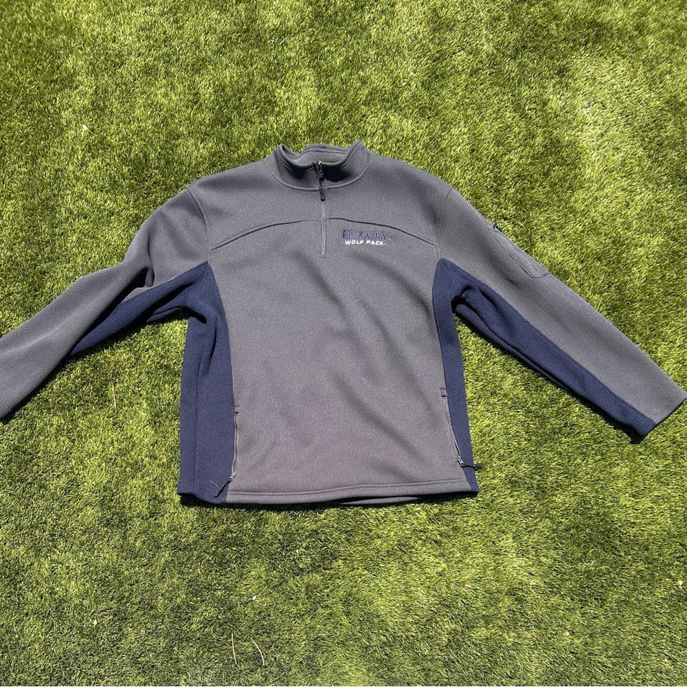 Campus Heritage Charcoal and Navy Pullover
